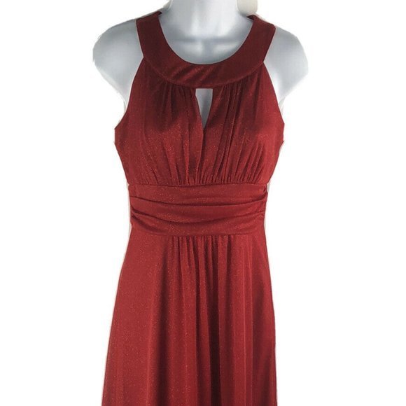 Sweet Storm Red Glitter Evening Dress - Size Large - Pre-Owned - Picture 2 of 5
